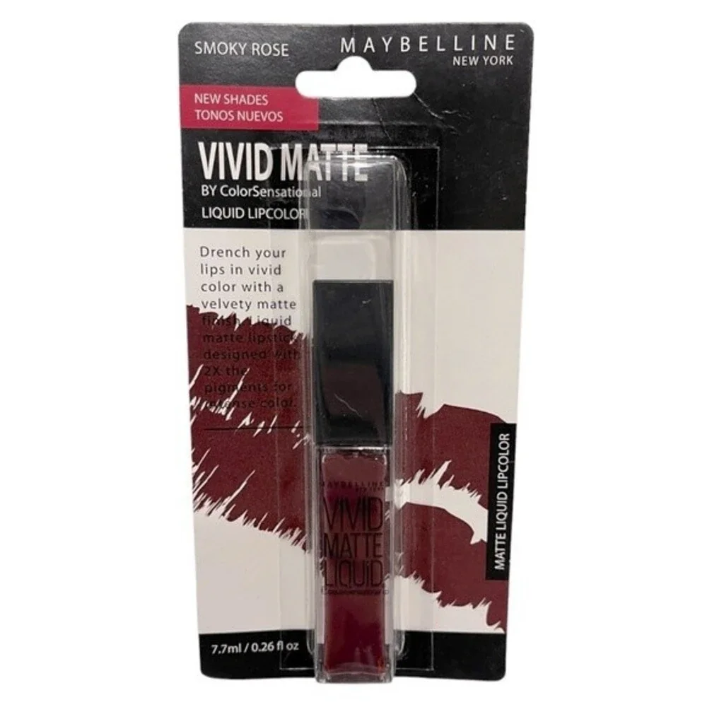 Maybelline Color Sensational Vivid Matte Liquid Lip Color-Smoky Rose
